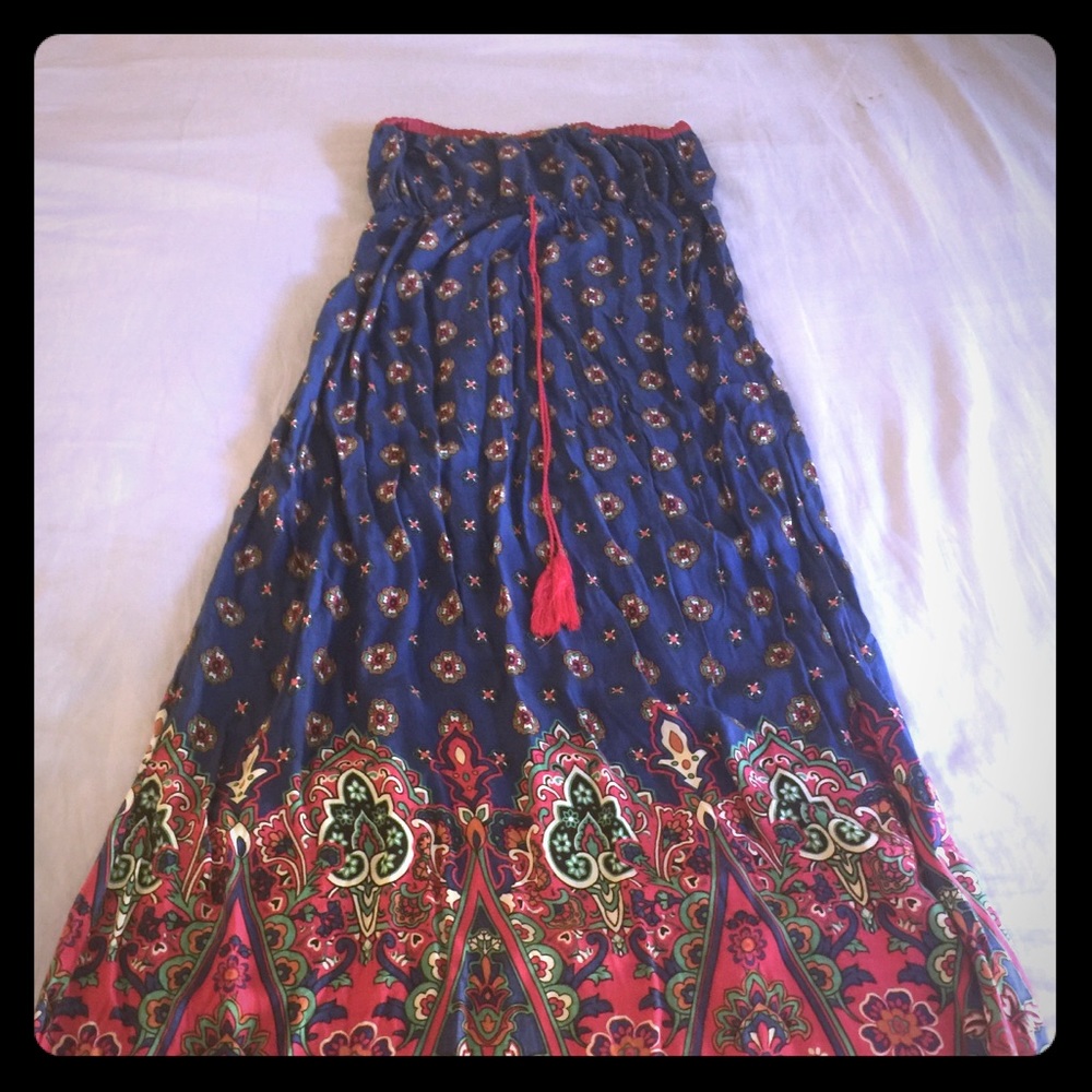 Strapless long dress (s/m)